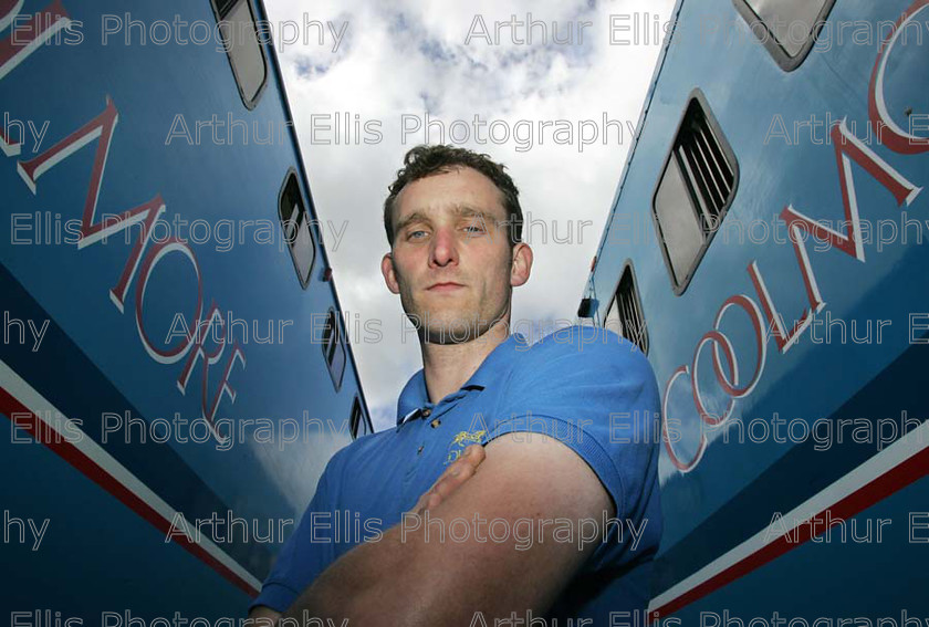 Fanning 4 
 210606
Tipperary hurler Declan Fanning pictured in Coolmore Stud Fethard Co Tipperary where he works in the garage as a mechanic.Pic Arthur Ellis/Press 22.