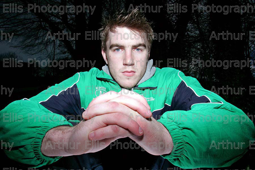 Brian Carroll 1 
 280206
Offaly Hurler and University of Limerick student Brian Carroll pictured on campus at UL.Pic Arthur Ellis/Press 22.