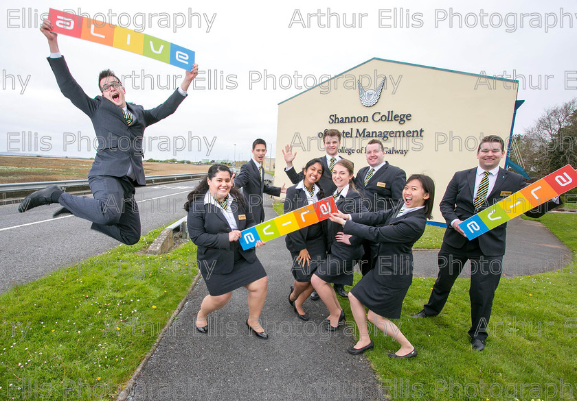 Shannon-College-Volunteer-1 
 NO REPRO FEES
Shannon College of Hotel Management Celebrate First Student Volunteering Award

Shannon College of Hotel Management presents the 2017 NUI Galway President’s Award for Student Volunteering at a special ceremony on Tuesday 10th April from 12pm. The 2017 recipients have volunteered in a range of local community projects, fundraised for a variety of causes and participated in campus cultural programmes.

Dr Phillip Smyth said, “We are delighted to celebrate the student’s commitments as we strive to encourage an ethos of volunteerism within young people, who have a real appetite to engage in community. This is our first year to award the students with certificates of recognition and we look forward to building the volunteering programme with students.” Partnering with the Clare Volunteer Centre, all students in the College are given a welcome information talk about volunteering opportunities in County Clare from festivals, retail, sport and music there is an opportunity for everyone to participate in a passion or interest area.

April Whelan, Student Services Officer, oversaw a drive to get students more involved in on-campus activities. The College GAA team was reborn and entered the Munster Junior Football Championship. She said "I am so proud that our students are being recognised for their efforts this year, the volunteer spirit and promoting of clubs and societies is invaluable in enhancing the student experience and promoting our ethos here at Shannon College of Hotel Management.

The benefits of volunteering are experienced by students, particularly international students who reflect on community participation as a way to share their culture, meet new people and aid in settling into College in Ireland. Students also share that volunteering with the GAA helped them to have a physical and mental health outlet while studying full time. In order to achieve the award students complete a reflection portfolio sharing learning from their experiences. Student Diveena Thakur, volunteered through a number of charity fundraisers with Epilepsy Ireland and Novas, saying “Volunteering helped me grow as a person, it gave me the opportunity to share my love. Joining the charity has helped me become more generous and patient.”

Pictured L-R Daragh Mubarak Stanton, Diveena Thakur, Guangyu Zhu, Raquel Mehta, Shane Logan, Dominika Chylewska, Damien Considine, Shin Yee Lee and Steven Nagle.Pic Arthur Ellis.