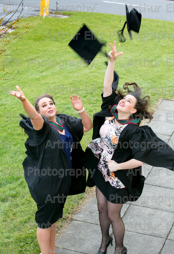 SCHM-Grads-1 
 050315
REPRO FREE
Graduates Megan Hanley, Ballina Tipperary and Karolina Ostrowska, Nenagh Tipperary, celebrate graduating at the Shannon College of Hotel Management in Shannon Co Clare on Thursday.Pic Arthur Ellis.